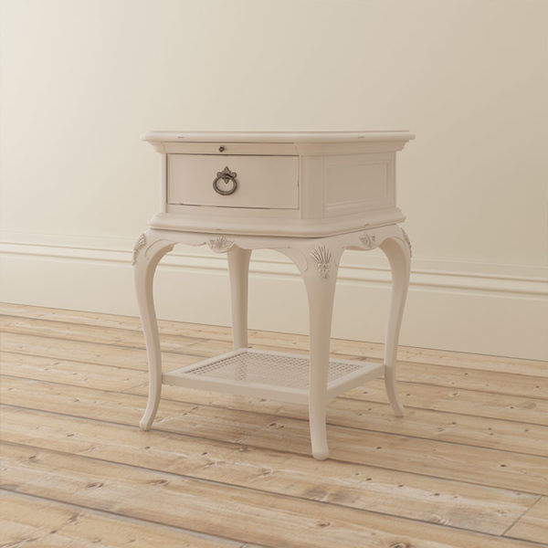 Ivory Bedroom - 1 Drawer Bedside Chest - Willis & Gambier